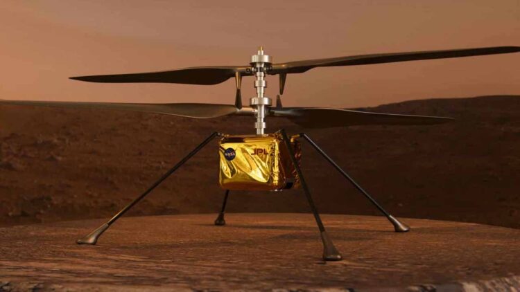 Communication has been reestablished by NASA with a small helicopter on Mars