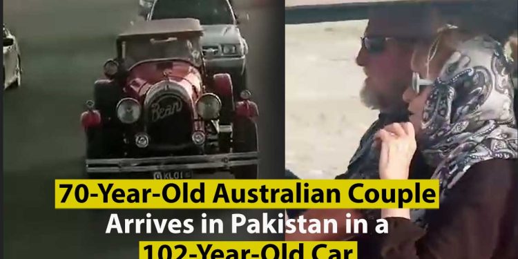 70-Year-Old Australian Couple Arrives in Pakistan in a 102-Year-Old Car
