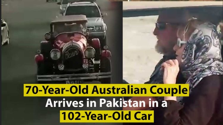 70-Year-Old Australian Couple Arrives in Pakistan in a 102-Year-Old Car