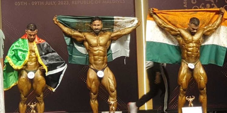 Sindh Police Constable Shahnawaz Bags Gold Medal in South Asian Bodybuilding Championship