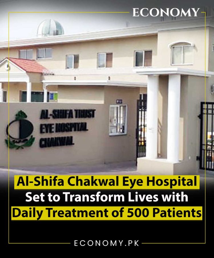 Al-Shifa Chakwal Eye Hospital Set to Transform Lives with Daily Treatment of 500 Patients