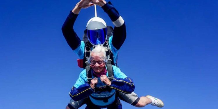 102-Year-Old Woman from Suffolk Sets Record as Britain's Oldest Skydiver