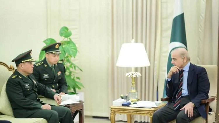 Chinese Military Commander Reaffirms Commitment to Strengthen Sino-Pak Strategic Partnership in Meeting with PM Shehbaz