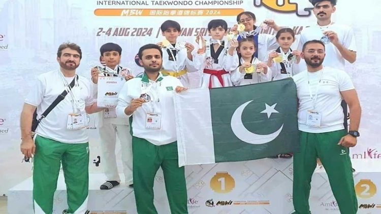 Pakistani Athletes Make History with Over 20 Medals at Taekwondo Championship in Malaysia