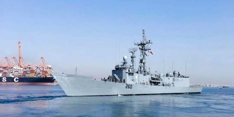 Pakistan Navy Warship Hunain Participates in Bilateral Exercise in Oman