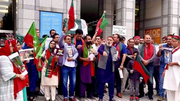 Pakistanis in Tokyo Demand Imran Khan’s Release in UN Protest