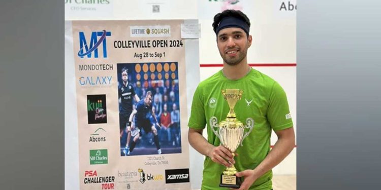 Ahsan Ayaz Clinches Colleyville Open Squash 2024 Title with Victory Over Indian Opponent