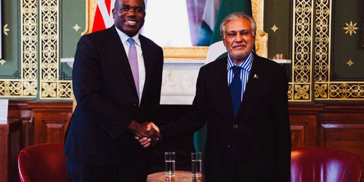 Dar, Lammy Discuss Strengthening Pak-UK Ties and Regional Issues