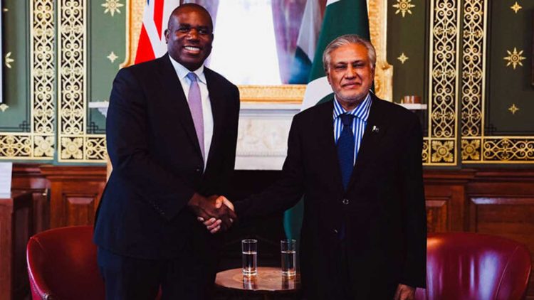 Dar, Lammy Discuss Strengthening Pak-UK Ties and Regional Issues