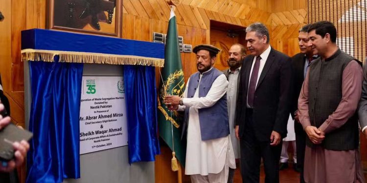 Nestlé Pakistan Launches First Waste Segregation Machine in Gilgit under Clean Gilgit-Baltistan Project