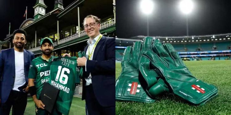 Mohammad Rizwan Donates Gloves and Shirt to SCG Museum