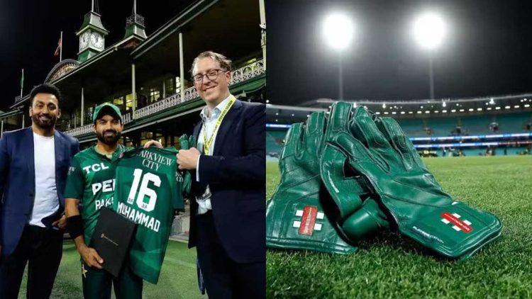 Mohammad Rizwan Donates Gloves and Shirt to SCG Museum