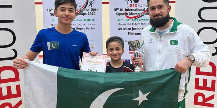 Pakistan’s Rayyan Zaman Wins Under-9 Title at Redtone International Junior Squash Championship