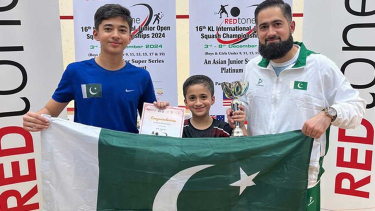 Pakistan’s Rayyan Zaman Wins Under-9 Title at Redtone International Junior Squash Championship