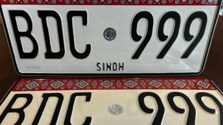 Ajrak-Designed Number Plates Mandatory in Sindh After April 3